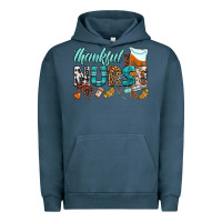 Pigment Midnight Navy thankful nurse Urban Hoodie - BundleAndBundleShop