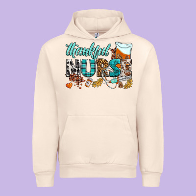 Thankful Nurse Urban Hoodie Designed By Bundleandbundleshop