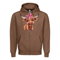 Chestnut cute  heifer Zipper Hoodie - AdoDesignShop