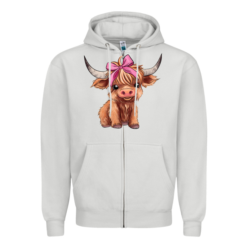 Cute  Heifer Zipper Hoodie by AdoDesignShop | Teevron