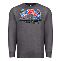 Charcoal Heather American rainbow Premium Sweatshirt - NancyCooperArtShop