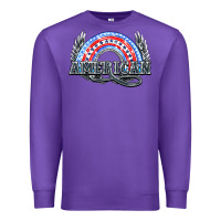 Purple American rainbow Premium Sweatshirt - NancyCooperArtShop