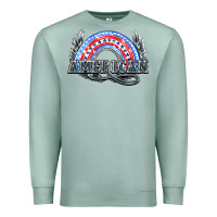 Seafoam American rainbow Premium Sweatshirt - NancyCooperArtShop