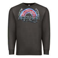 Smoke American rainbow Premium Sweatshirt - NancyCooperArtShop