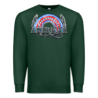Sports Green American rainbow Premium Sweatshirt - NancyCooperArtShop