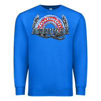 True Royal American rainbow Premium Sweatshirt - NancyCooperArtShop