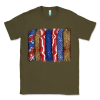 Army Green 4th of July brushstroke Classic Tee - CowGirlArtShop