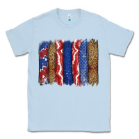 Dusty Blue 4th of July brushstroke Classic Tee - CowGirlArtShop