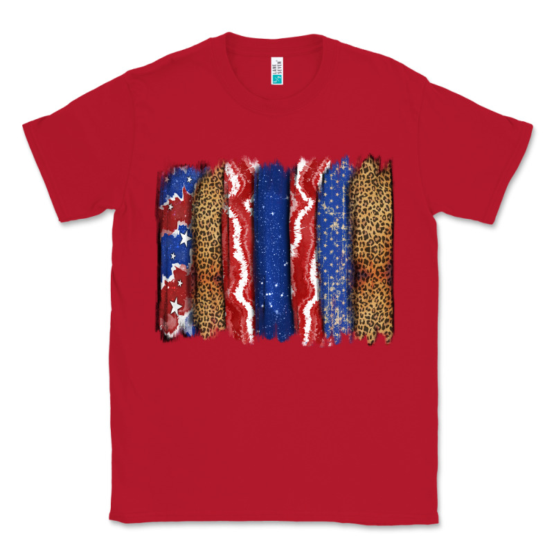 4th Of July Brushstroke Classic Tee by CowGirlArtShop | Teevron