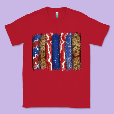 4th Of July Brushstroke Classic Tee Designed By Cowgirlartshop