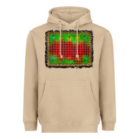 Mushroom christmas lights background Heavyweight Hoodie - AdoDesignShop