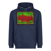 Navy christmas lights background Heavyweight Hoodie - AdoDesignShop