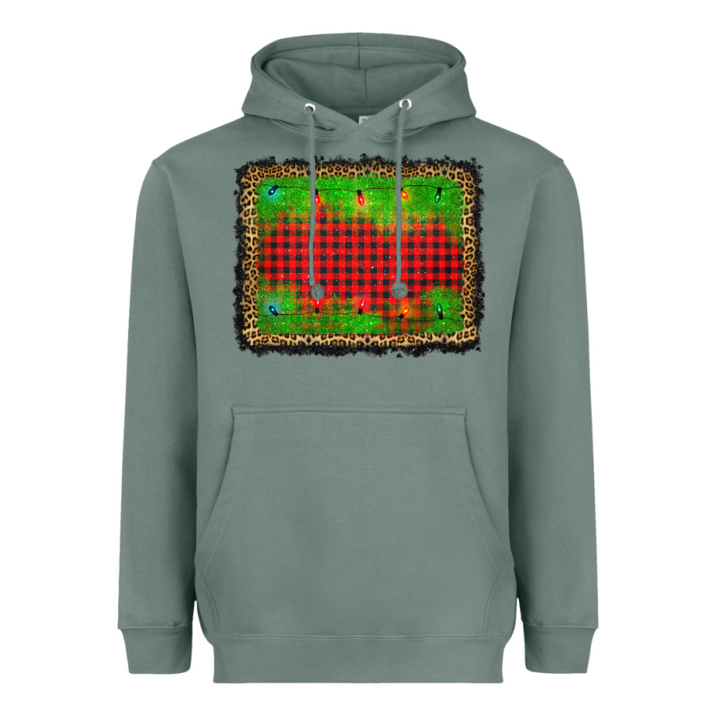 Christmas Lights Background Heavyweight Hoodie by AdoDesignShop | Teevron