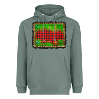 Sage christmas lights background Heavyweight Hoodie - AdoDesignShop