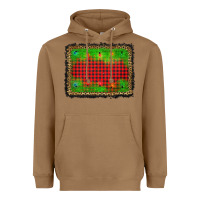 Toasted Coconut christmas lights background Heavyweight Hoodie - AdoDesignShop
