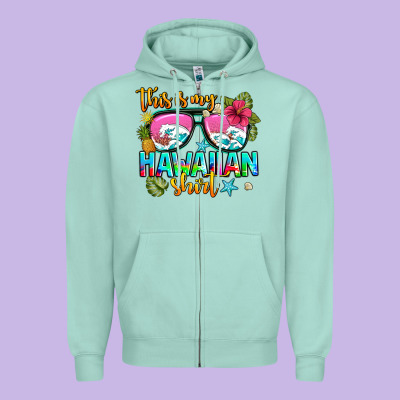 This Is My Hawaiian Zipper Hoodie Designed By Adodesignshop