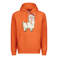 Carrot christmas llama Premium Hoodie - MaliasSmallBusiness