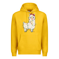 Lemon christmas llama Premium Hoodie - MaliasSmallBusiness