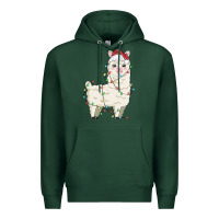 Christmas Llama Premium Hoodie | Teevron