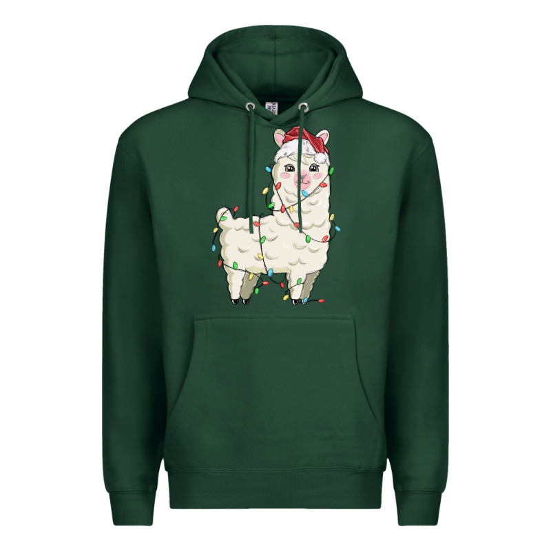 Christmas Llama Premium Hoodie by MaliasSmallBusiness | Teevron