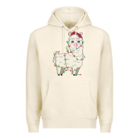 Tofu christmas llama Premium Hoodie - MaliasSmallBusiness