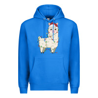 True Royal christmas llama Premium Hoodie - MaliasSmallBusiness