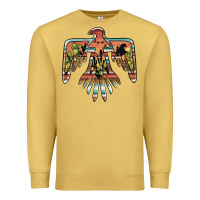 Antique Gold desert thunderbird Premium Sweatshirt - BarkalooDesign