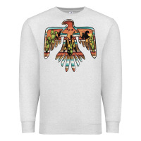 Oatmeal Heather desert thunderbird Premium Sweatshirt - BarkalooDesign