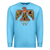 Ocean Blue desert thunderbird Premium Sweatshirt - BarkalooDesign