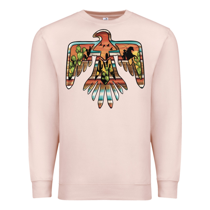Desert Thunderbird Premium Sweatshirt by BarkalooDesign | Teevron