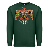 Sports Green desert thunderbird Premium Sweatshirt - BarkalooDesign