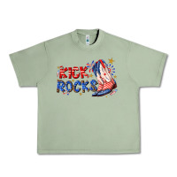 Oil Green kick rocks cowboy boots fourth of july Urban Heavy Tee - texasbilliewilder