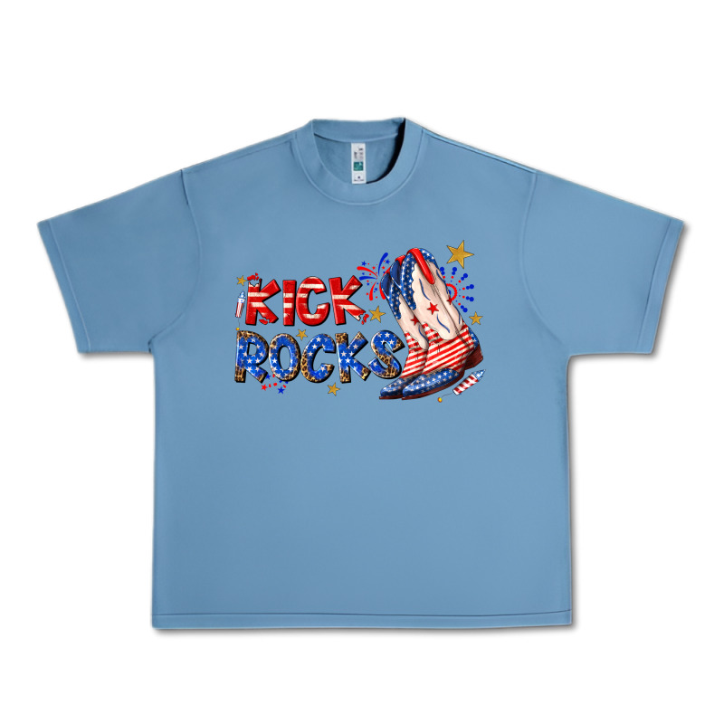 Kick Rocks Cowboy Boots Fourth Of July Urban Heavy Tee by texasbilliewilder | Teevron