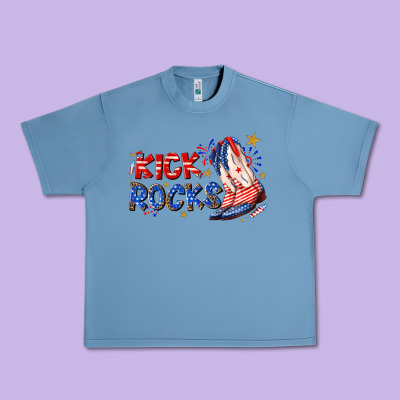 Urban Heavy Tee kick rocks cowboy boots fourth of july