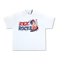 White kick rocks cowboy boots fourth of july Urban Heavy Tee - texasbilliewilder