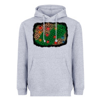 Heather Grey green buffalo plaid christmas background Heavyweight Hoodie - AdoDesignShop