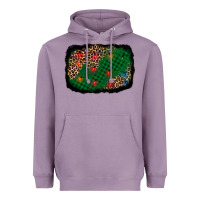 Lavender green buffalo plaid christmas background Heavyweight Hoodie - AdoDesignShop