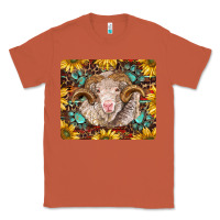 Copper merino ram with sunflowers and gemstone mousepad Classic Tee - BarkalooDesign