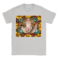 Moon Dust merino ram with sunflowers and gemstone mousepad Classic Tee - BarkalooDesign