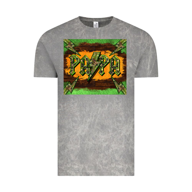 Papa  Lightning Camouflage Vintage Tee by BarkalooDesign | Teevron
