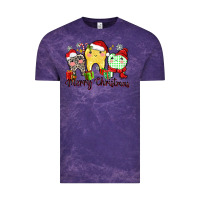 Cloud Purple merry christmas tooth Vintage Tee - Zillion Design Studio