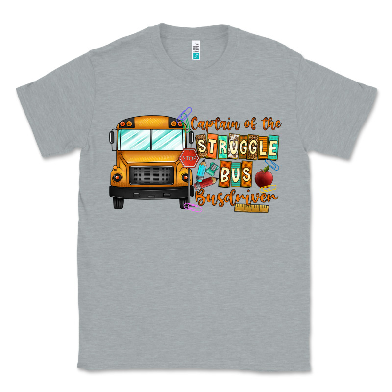 Captain Of Struggle Bus Busdriver Classic Tee by CowhideDigitalArt | Teevron