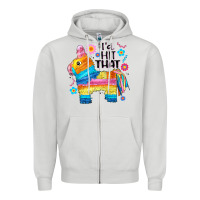Dove Grey id hit that  mexican llama pinata Zipper Hoodie - JahusDesignShop