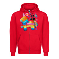Red id hit that  mexican llama pinata Zipper Hoodie - JahusDesignShop