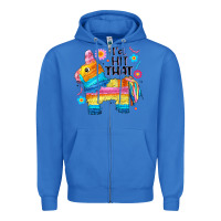 True Royal id hit that  mexican llama pinata Zipper Hoodie - JahusDesignShop