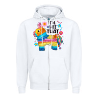 White id hit that  mexican llama pinata Zipper Hoodie - JahusDesignShop