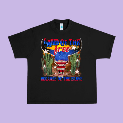 Urban Heavy Tee land of the free because of the brave