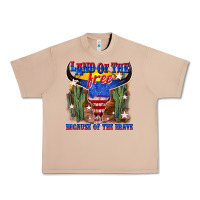 Burro land of the free because of the brave Urban Heavy Tee - texasbilliewilder