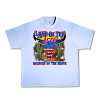 Grape Ice land of the free because of the brave Urban Heavy Tee - texasbilliewilder