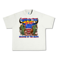 Pistachio land of the free because of the brave Urban Heavy Tee - texasbilliewilder